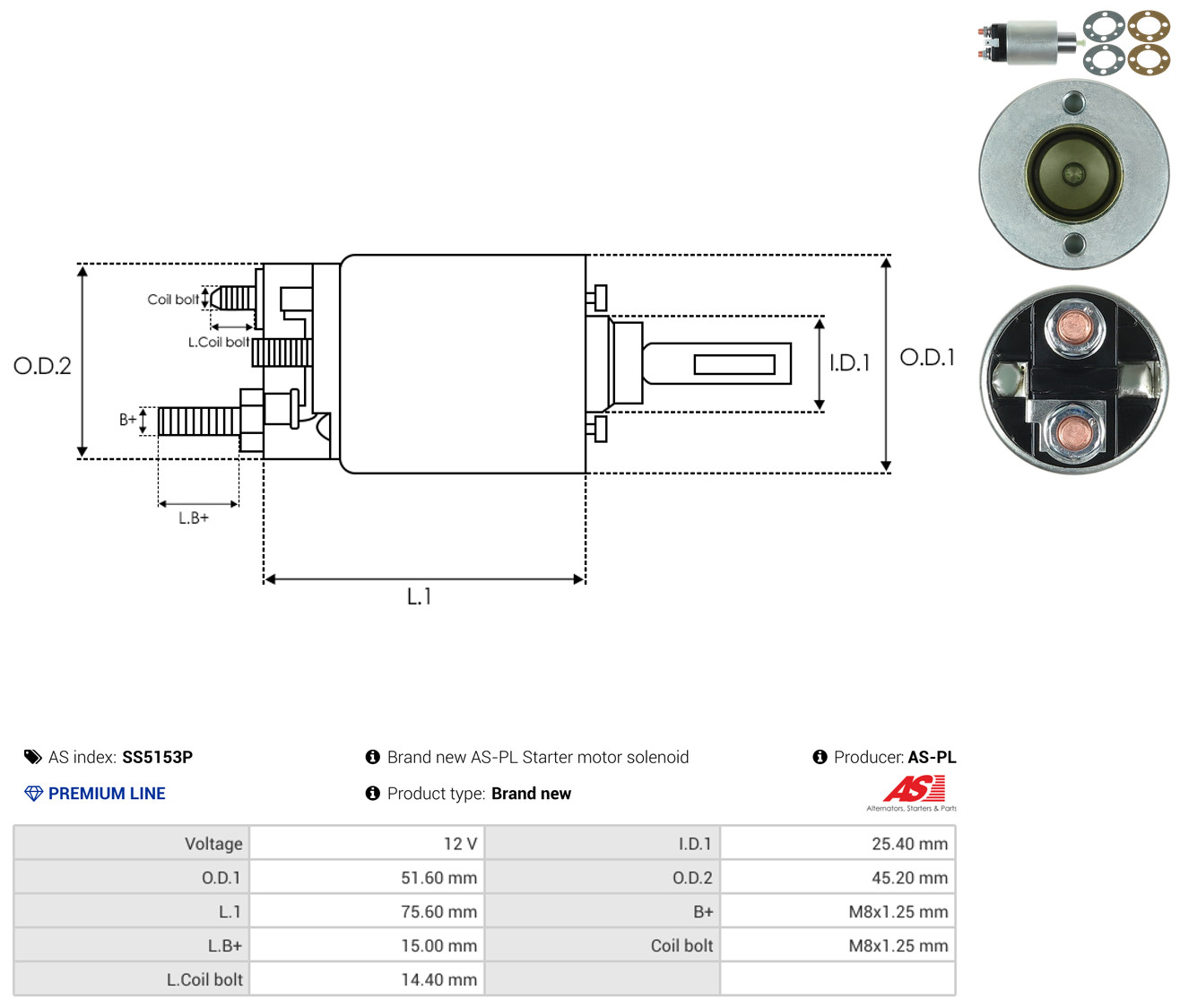 AS-PL ss5153p for MITSUBISHI