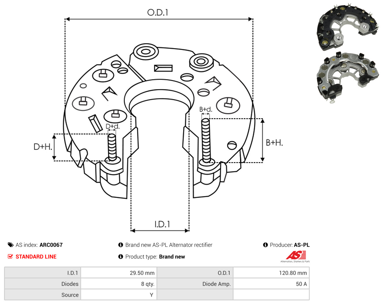 AS-PL arc0067 120,80mm