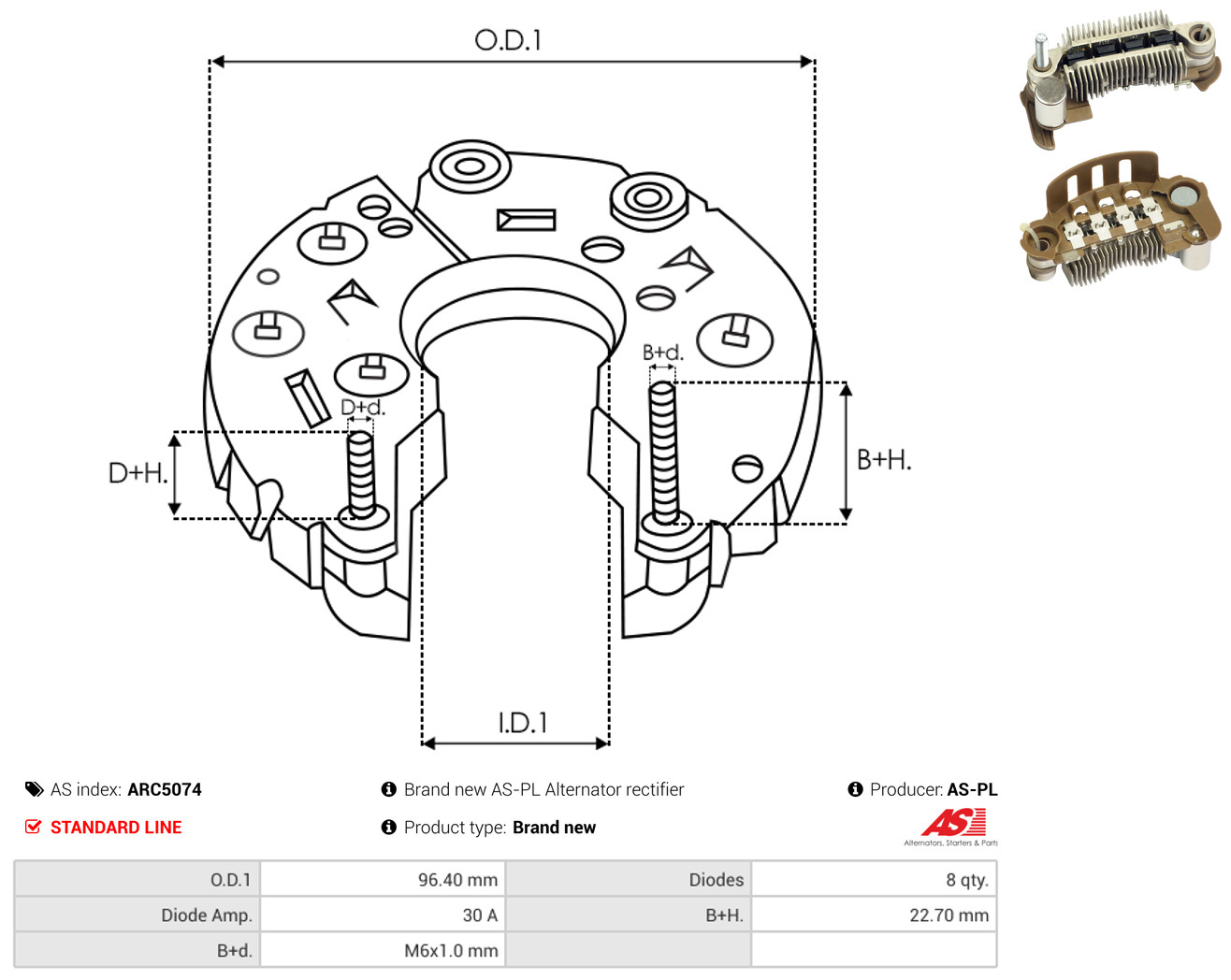 AS-PL arc5074 96,40mm