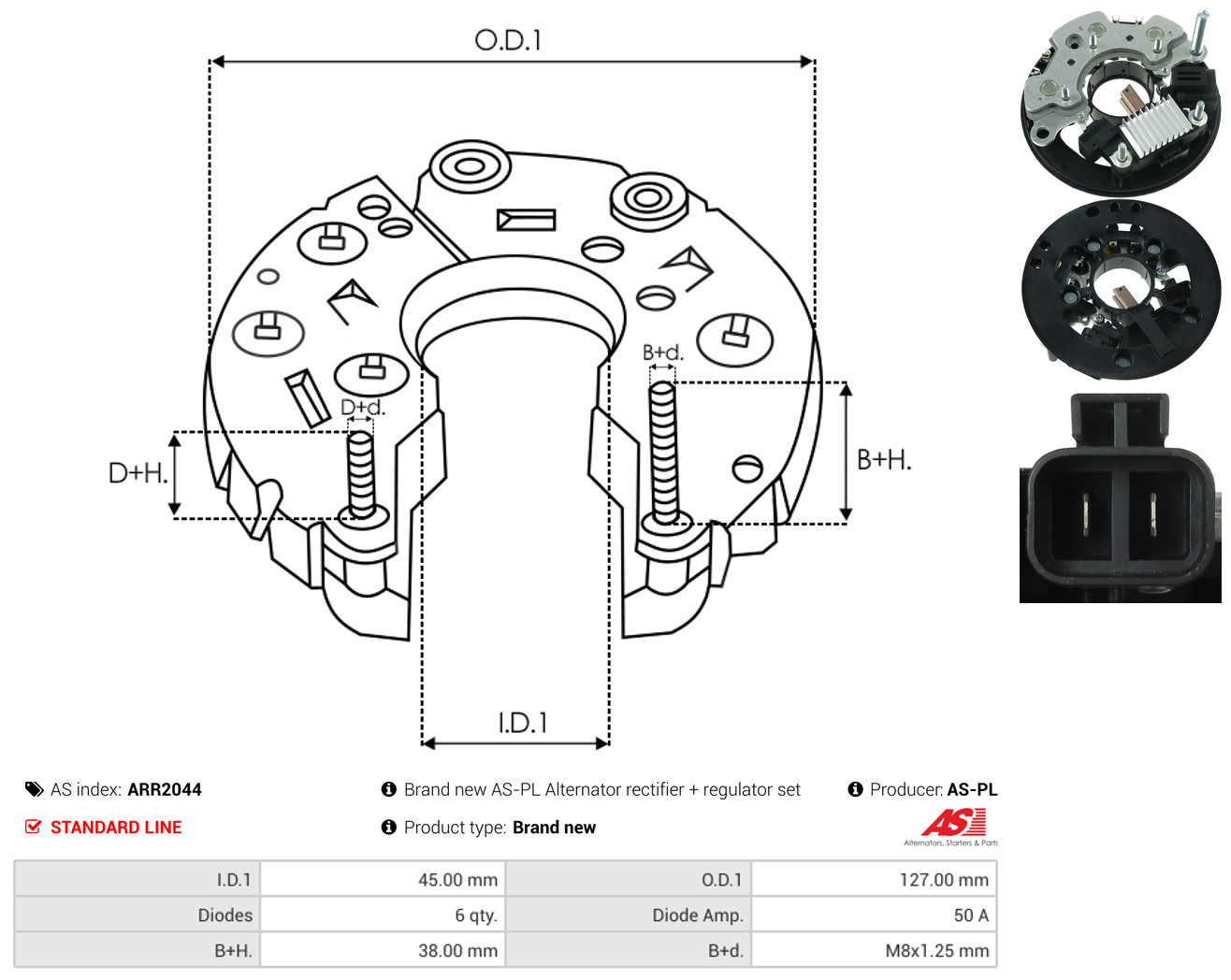 AS-PL arr2044 1270mm