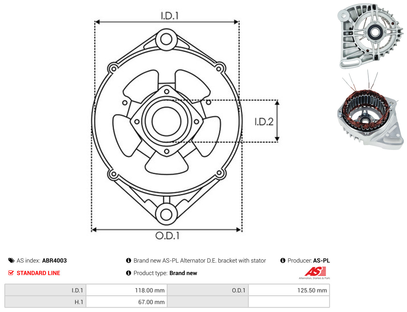 AS-PL abr4003 for FIAT