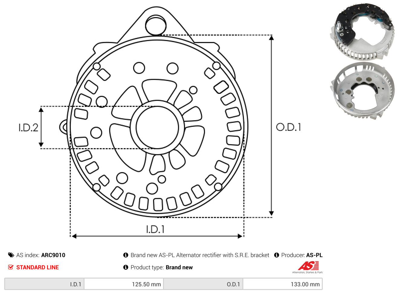 AS-PL arc9010 1130mm for FORD