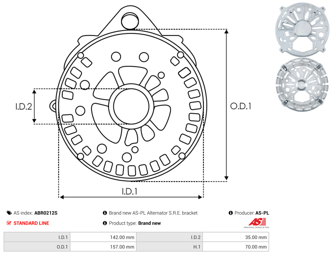 AS-PL abr0212s 1570mm
