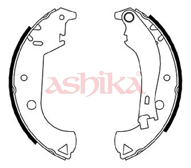 ASHIKA Bremsebakkesæt 55000206 for FIAT