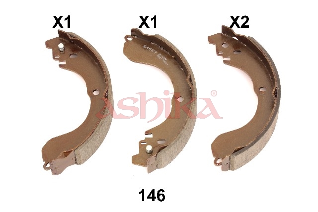 ASHIKA Bremsebakkesæt 5501146 bagaksel for NISSAN JEEP