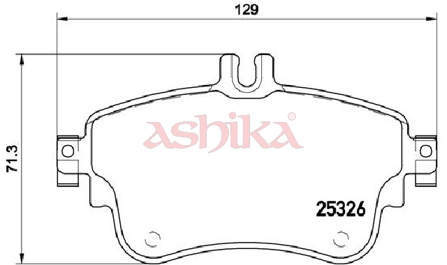ASHIKA Bremseklodser 50000547 foraksel for MERCEDES-BENZ