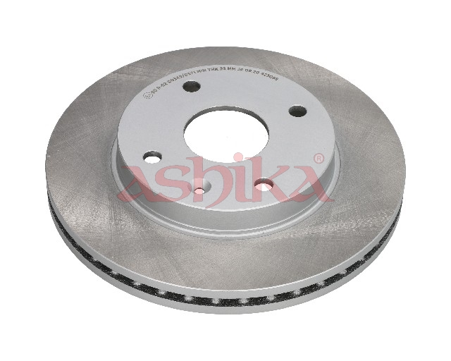 ASHIKA Bremseskive 600w009c foraksel ventileret 256mm 24mm for DAEWOO