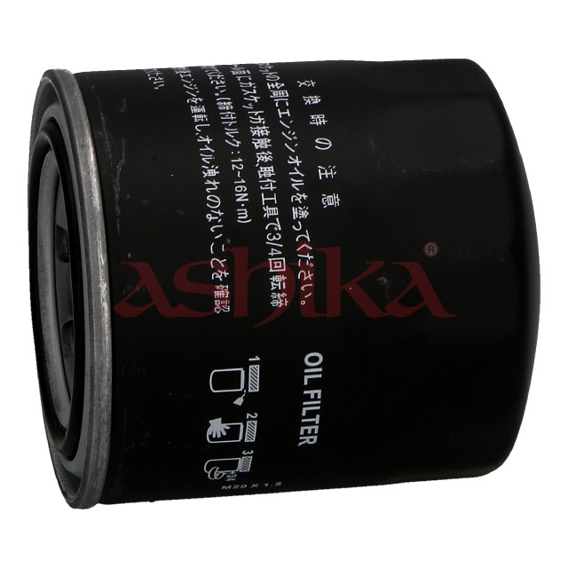 ASHIKA Oliefilter 1004498 Påskruet 90mm for OPEL VAUXHALL FORD GMC VOLVO RENAULT SUBARU DAIHATSU HYUNDAI KIA ASIA MOTORS GENESIS PROTON CHRYSLER HOND