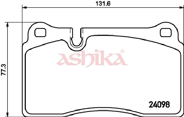 ASHIKA Bremseklodser 50000933 foraksel for SEAT VW NIO AUDI CUPRA VAG