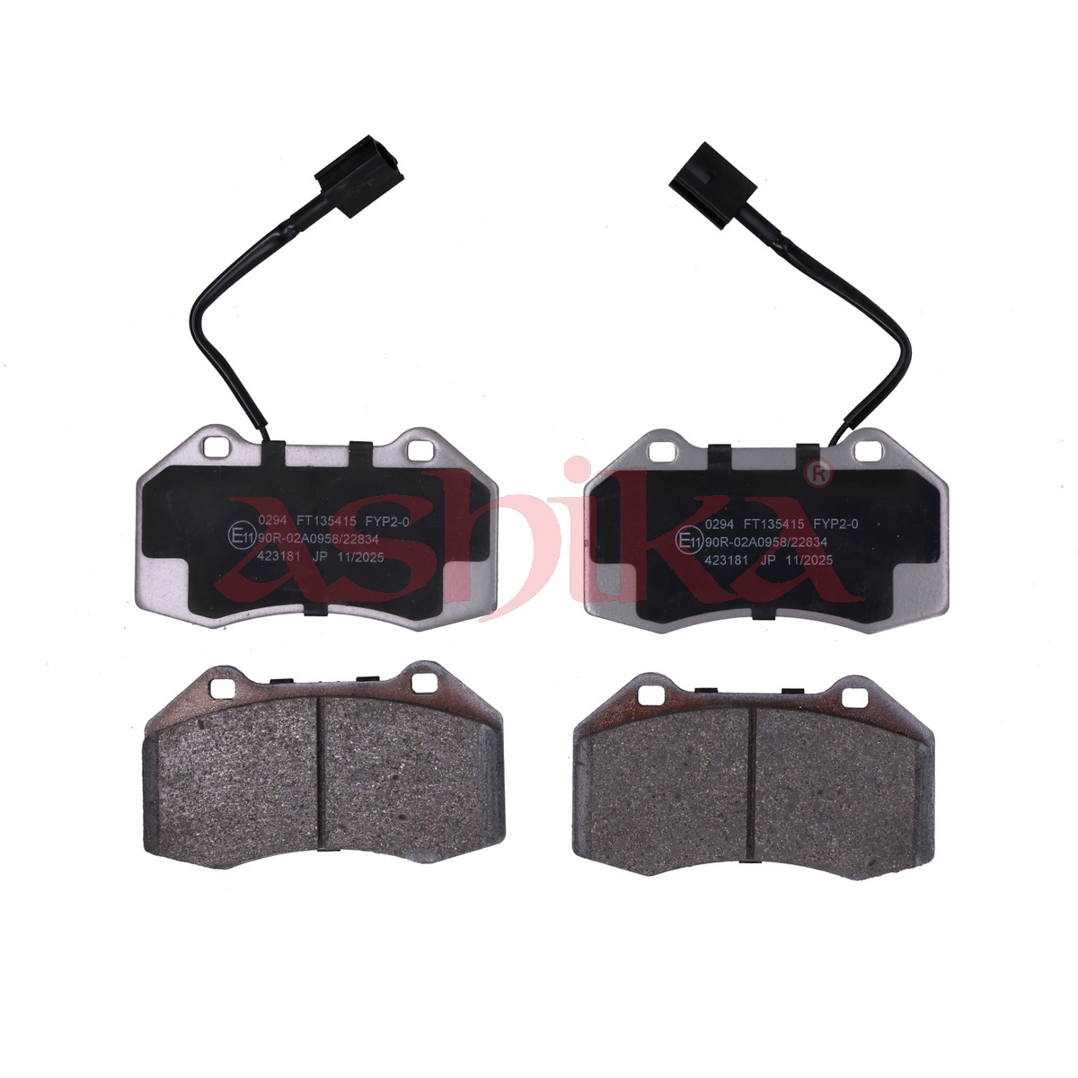 ASHIKA Bremseklodser 50000294 foraksel for FIAT ABARTH ALFA ROMEO