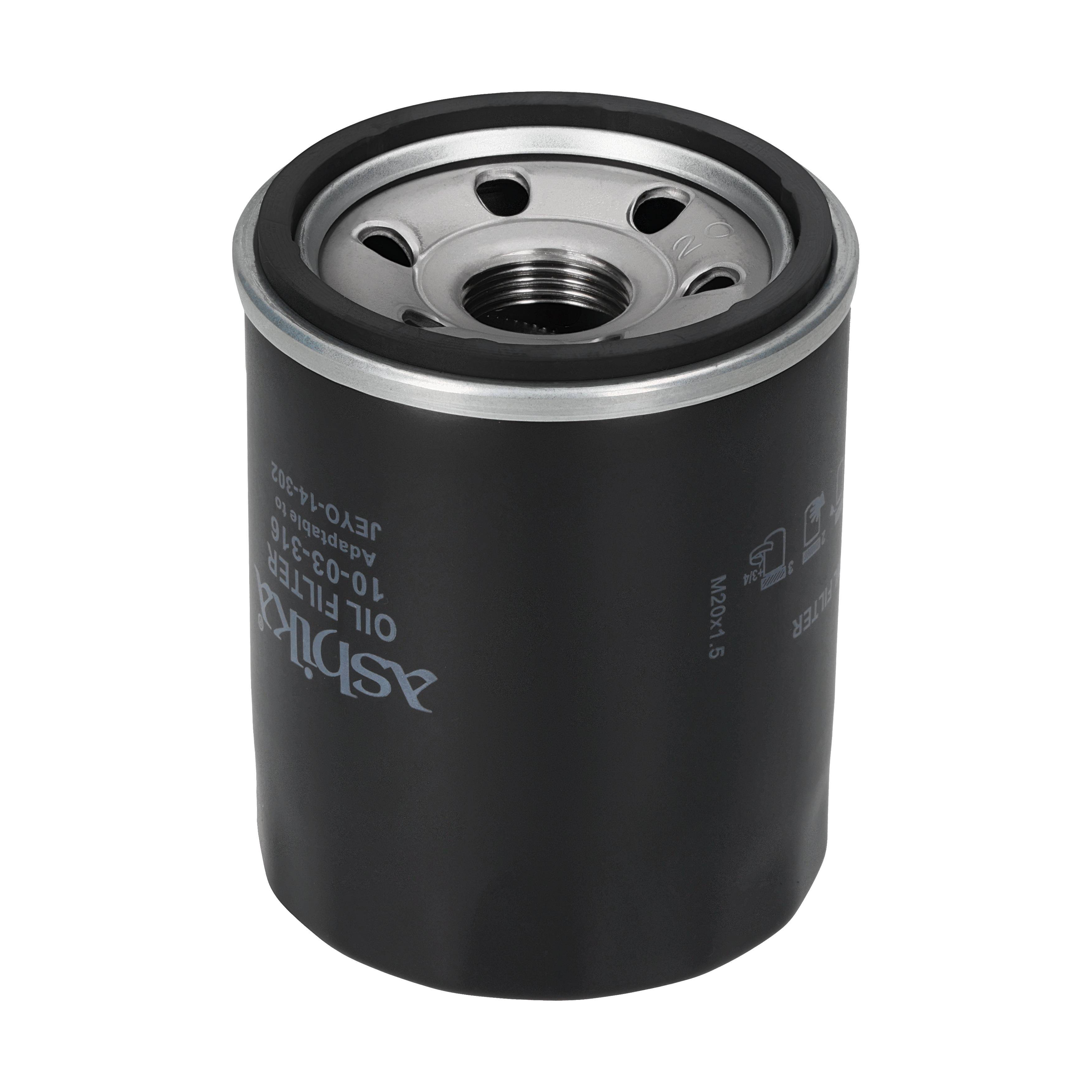 ASHIKA Oliefilter 1003316 Påskruet for HYUNDAI DR MITSUBISHI SMART