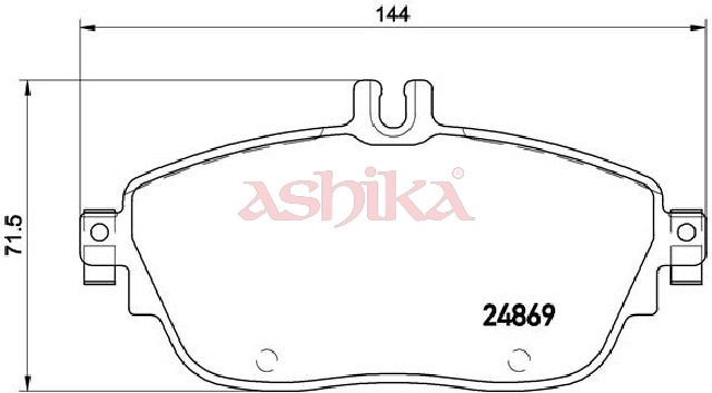 ASHIKA Bremseklodser 50000503 foraksel for MERCEDES-BENZ INFINITI