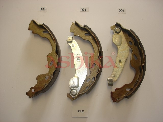 ASHIKA Bremsebakkesæt 5502212 bagaksel for OPEL VAUXHALL GEELY SUZUKI CITROËN TOYOTA PROTON JAC BYD