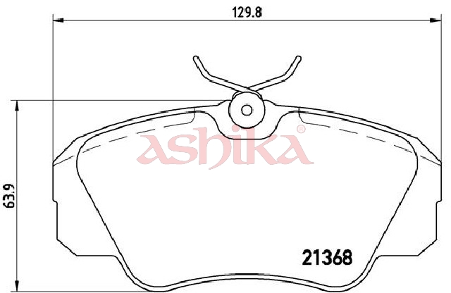 ASHIKA Bremseklodser 50000409 foraksel for OPEL GENERAL MOTORS VAUXHALL CADILLAC
