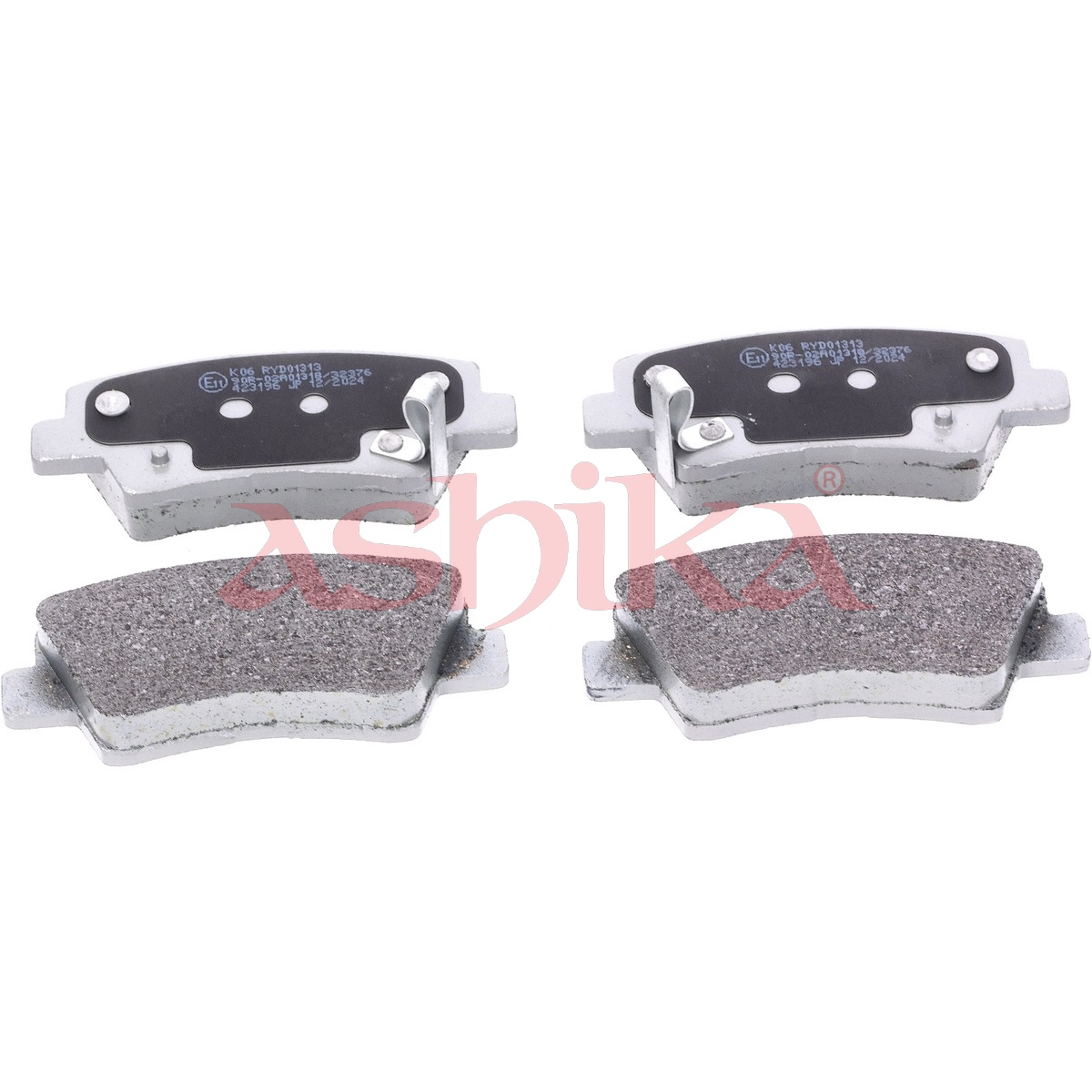 ASHIKA Bremseklodser 510kk06 bagaksel for HYUNDAI