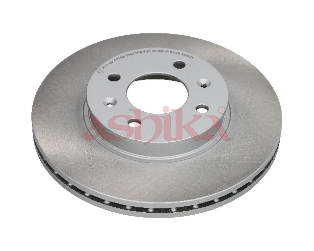 ASHIKA Bremseskive 600kk18c foraksel ventileret 256mm 22mm for HYUNDAI