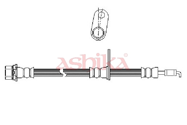 ASHIKA Holder, bremseslange 69022041 højre foraksel for TOYOTA