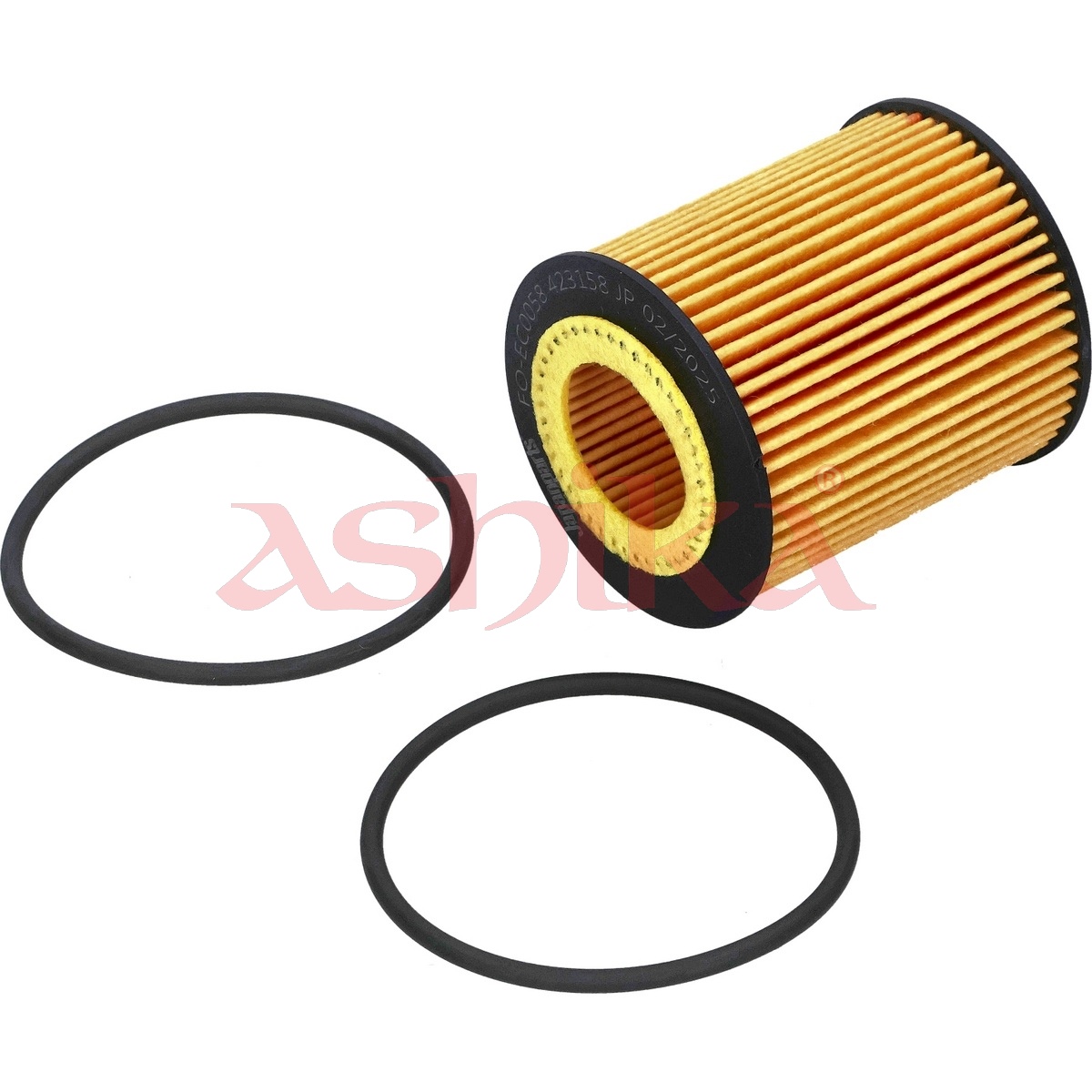ASHIKA Oliefilter 10eco058 Filterindsats length_mm_203|Længde [mm]|73,5 outer_diameter_mm_497|Yderdiameter [mm]|64 inner_diameter_mm_496|Indvendig dia