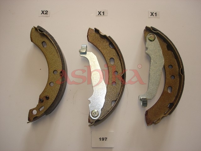 ASHIKA Bremsebakkesæt 5501197 bagaksel for NISSAN