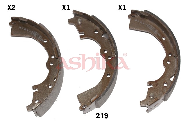 ASHIKA Bremsebakkesæt 5502219 bagaksel for TOYOTA