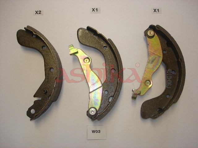 ASHIKA Bremsebakkesæt 55w0003 bagaksel for OPEL DAEWOO CHEVROLET