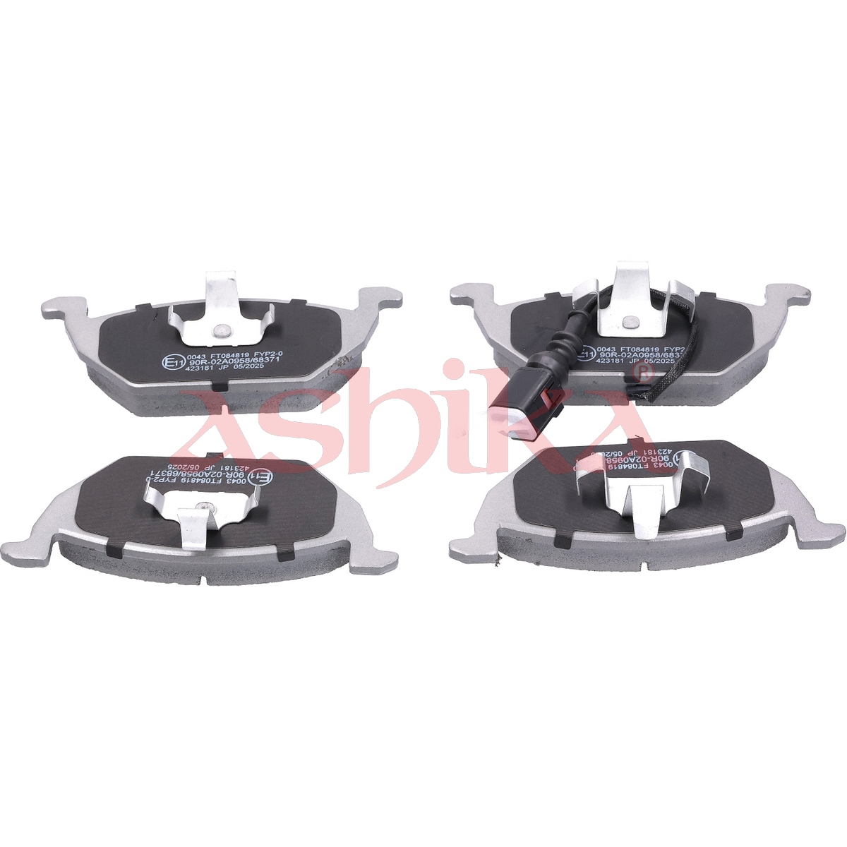 ASHIKA Bremseklodser 50000043 foraksel for VW VAG SEAT SKODA