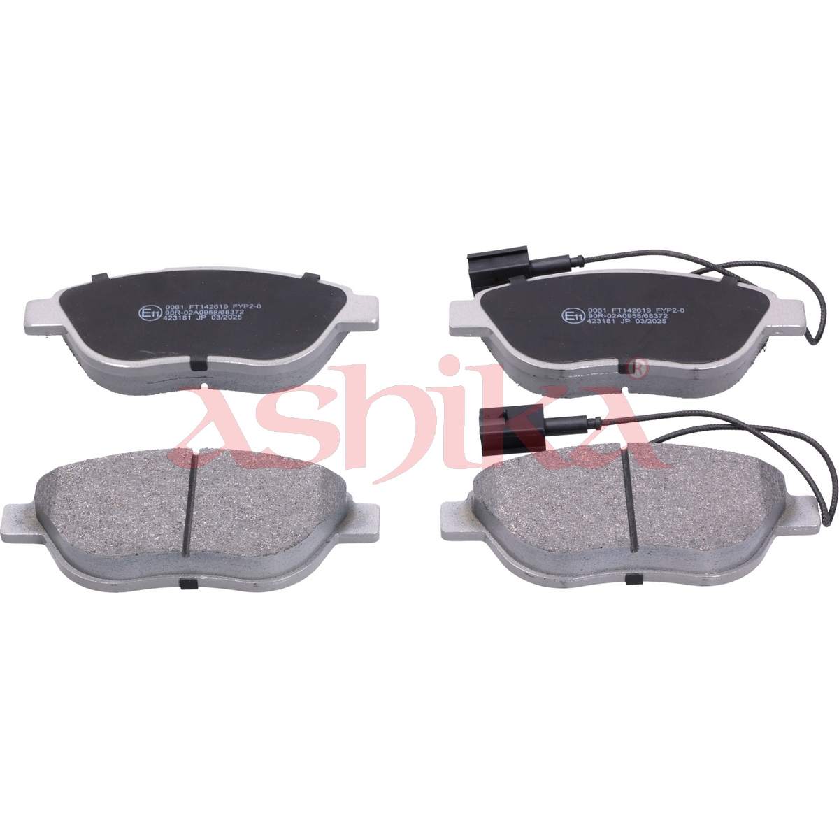 ASHIKA Bremseklodser 50000061 foraksel for OPEL ABARTH FIAT LANCIA VAUXHALL
