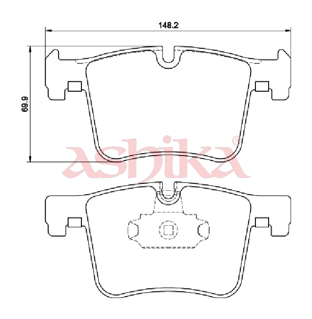ASHIKA Bremseklodser 50000106 foraksel for BMW