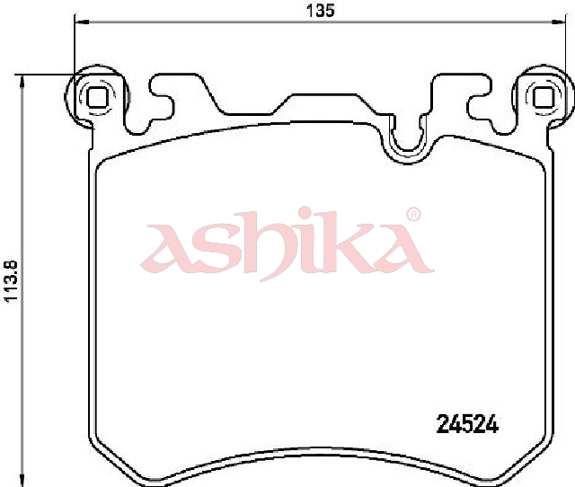ASHIKA Bremseklodser 50000133 foraksel for ROLLS-ROYCE BMW