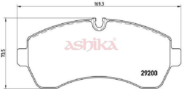 ASHIKA Bremseklodser 50000539 foraksel for MERCEDES-BENZ VW