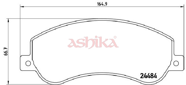 ASHIKA Bremseklodser 50000940 foraksel for VW