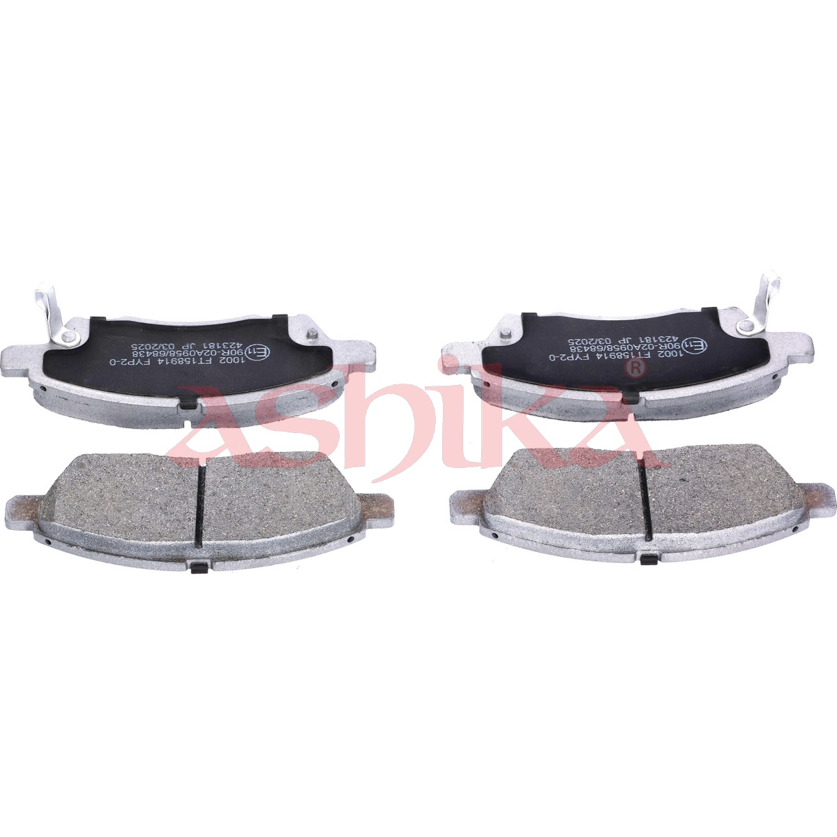 ASHIKA Bremseklodser 50011002 foraksel for NISSAN TOYOTA VENUCIA NISSAN (DFAC)
