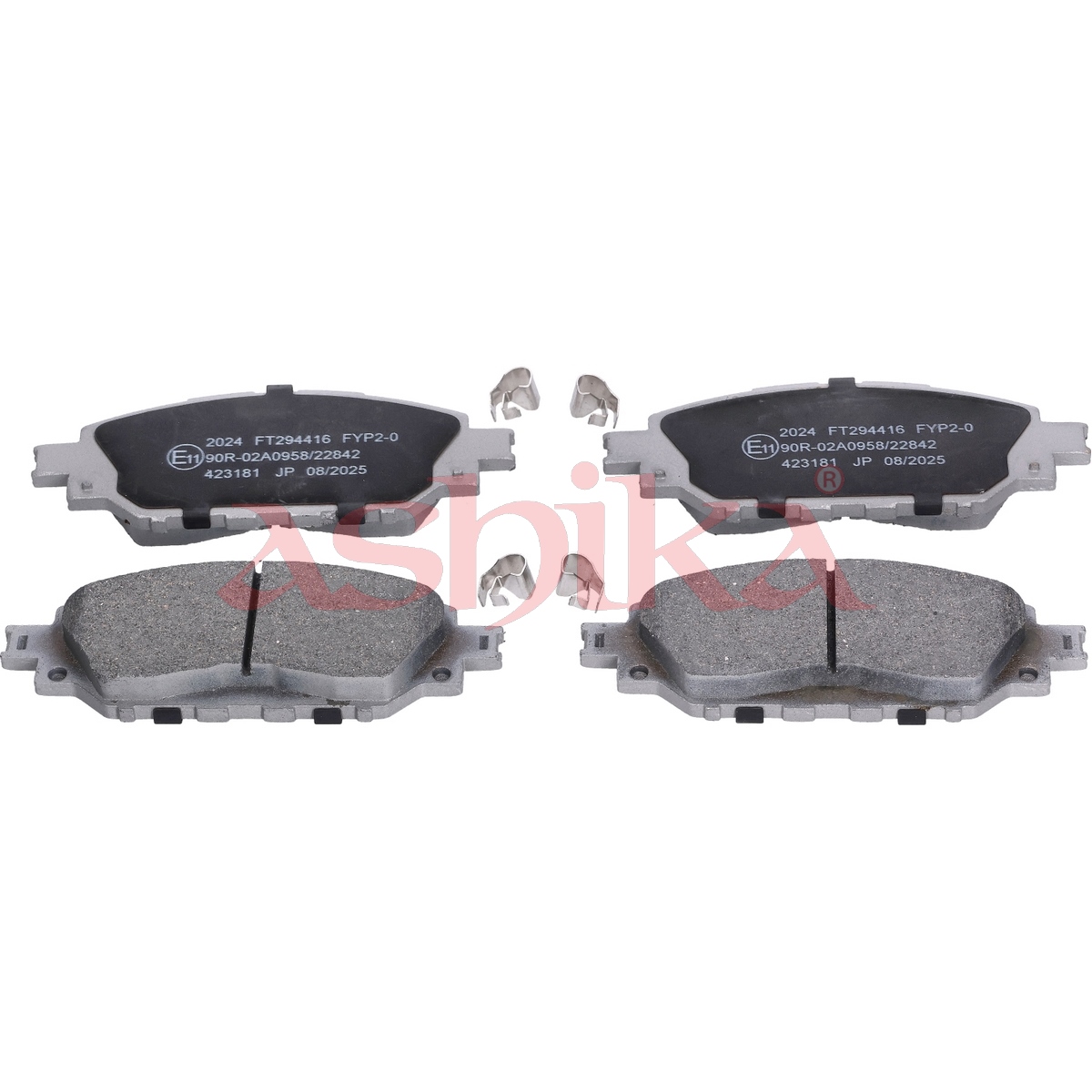 ASHIKA Bremseklodser 50022024 foraksel for TOYOTA