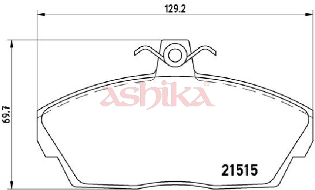 ASHIKA Bremseklodser 500ll13 foraksel for ROVER