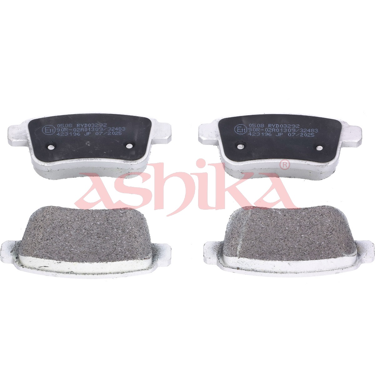 ASHIKA Bremseklodser 51000508 bagaksel for MERCEDES-BENZ RENAULT