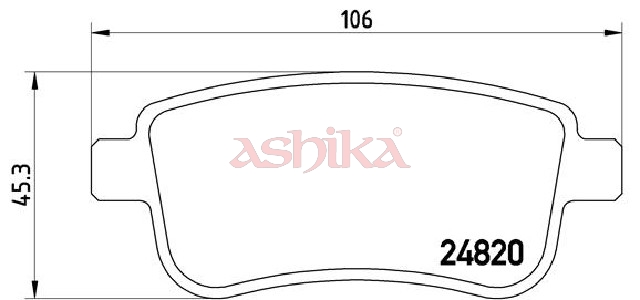 ASHIKA Bremseklodser 51000703 for RENAULT