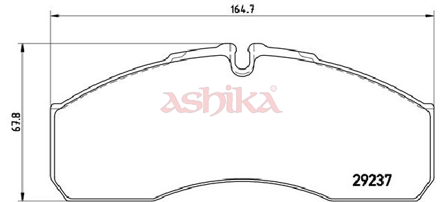 ASHIKA Bremseklodser 50000541 foraksel for MERCEDES-BENZ