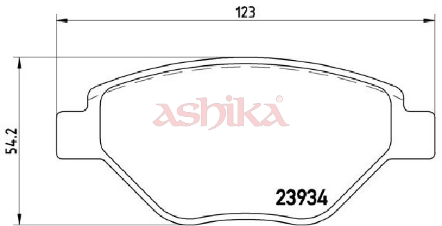ASHIKA Bremseklodser 50000716 for RENAULT