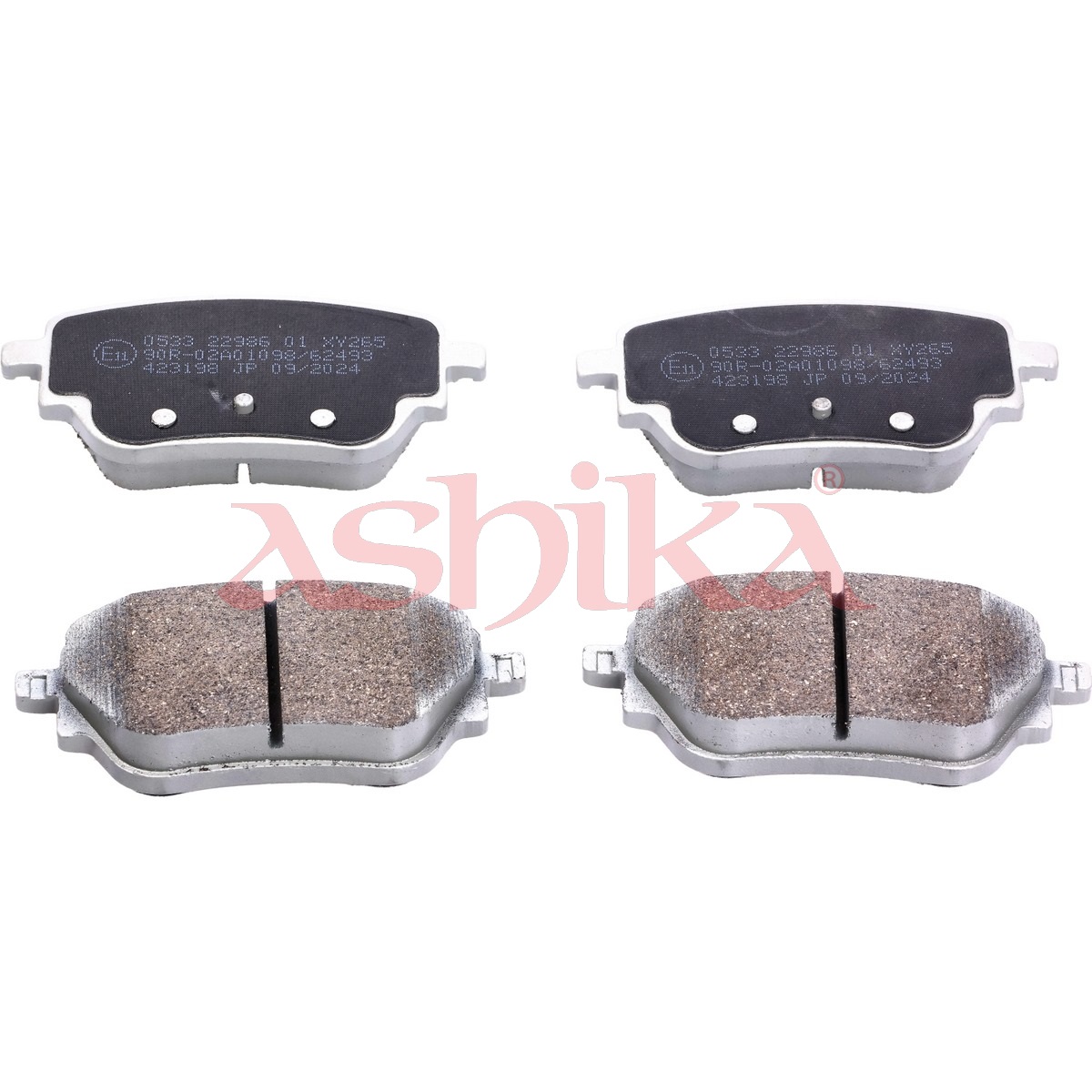 ASHIKA Bremseklodser 51000533 bagaksel for MERCEDES-BENZ