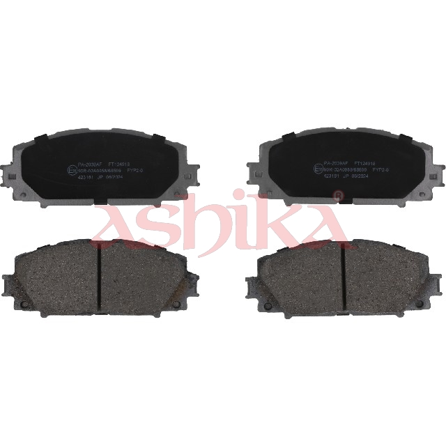 ASHIKA Bremseklodser 50022039 foraksel for TOYOTA PERODUA GREAT WALL LIFAN
