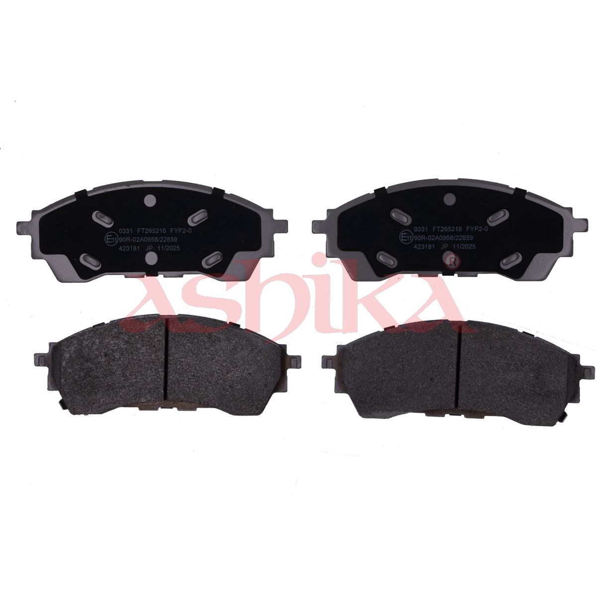 ASHIKA Bremseklodser 51000331 bagaksel for FORD VW FORD ASIA & OCEANIA FORD AUSTRALIA