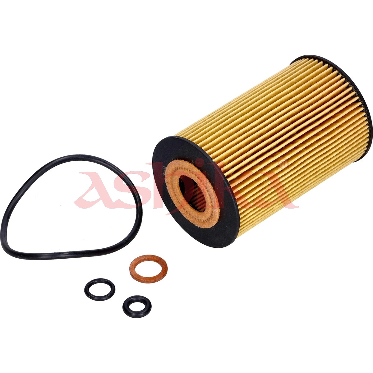 ASHIKA Oliefilter 10eco076 Filterindsats length_mm_203|Længde [mm]|104 outer_diameter_mm_497|Yderdiameter [mm]|64 for_oe_number_48|til original-nummer