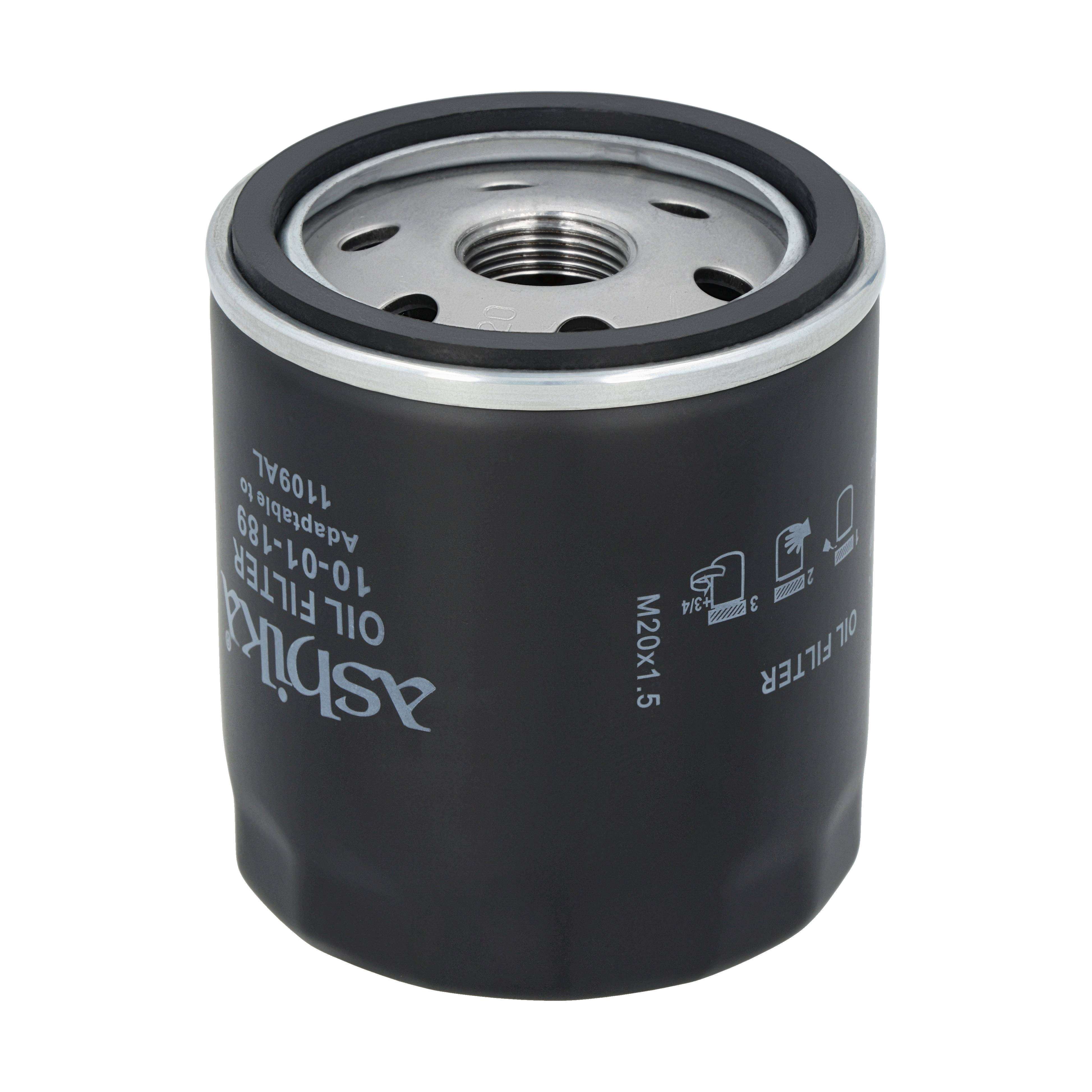 ASHIKA Oliefilter 10-01-189 Påskruet for CITROËN PEUGEOT PIAGGIO DAF GENERAL MOTORS FORD DAEWOO FIAT LANCIA GMC CHEVROLET RENAULT TRUCKS KIA NISSA