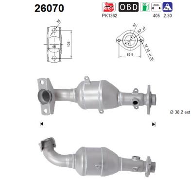 AS Katalysator 26070 for MITSUBISHI