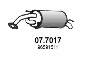ASSO Bagerste lyddæmper 077017 for DAEWOO