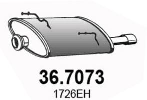 ASSO Bagerste lyddæmper 367073 for TALBOT