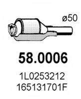 ASSO Katalysator 580006 foran for SEAT VW