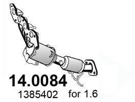 ASSO Katalysator 140084 foran for FORD VOLVO