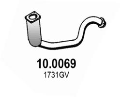 ASSO Katalysator 100069 foran for PEUGEOT