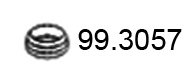 ASSO Tætningsring, udstødningsrør 99.3057 for VW